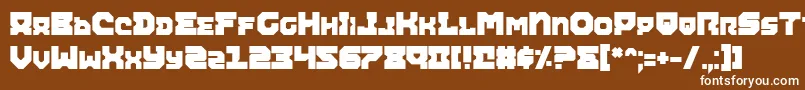 AiracobraExtraBold Font – White Fonts on Brown Background