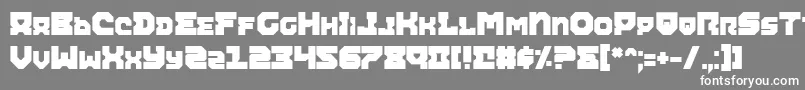 フォントAiracobraExtraBold – 灰色の背景に白い文字