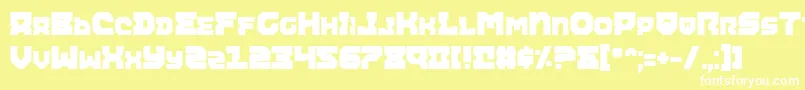 AiracobraExtraBold Font – White Fonts on Yellow Background