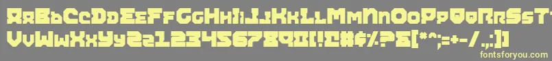 AiracobraExtraBold Font – Yellow Fonts on Gray Background