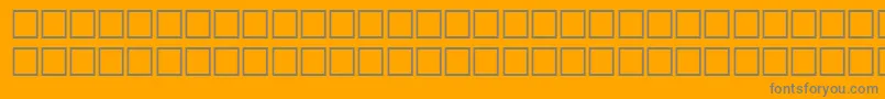 Fonte TileRegular – fontes cinzas em um fundo laranja