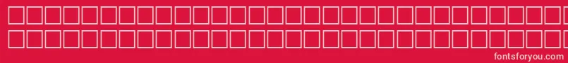TileRegular Font – Pink Fonts on Red Background