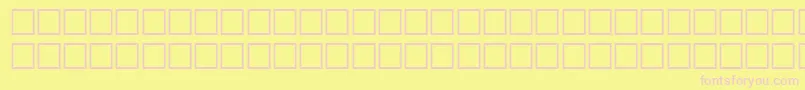Шрифт TileRegular – розовые шрифты на жёлтом фоне