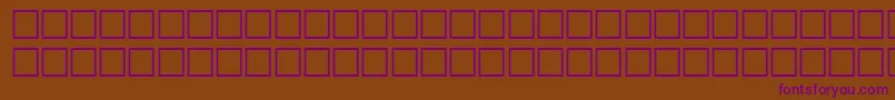 TileRegular Font – Purple Fonts on Brown Background
