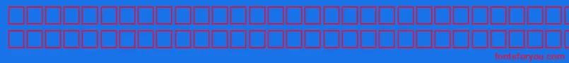 TileRegular Font – Red Fonts on Blue Background