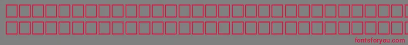 TileRegular-Schriftart – Rote Schriften auf grauem Hintergrund