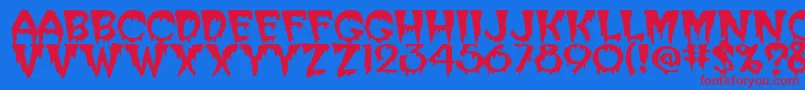 Подробнее о шрифте SanasoftCreeper.Kz Шрифт SanasoftCreeper.Kz – красные шрифты на синем фоне