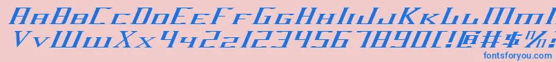 Darkwv2ei Font – Blue Fonts on Pink Background