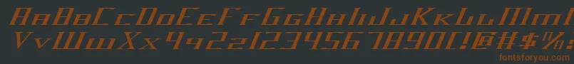 Darkwv2ei Font – Brown Fonts on Black Background