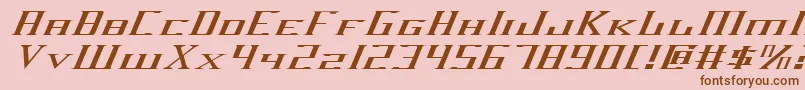 Darkwv2ei Font – Brown Fonts on Pink Background