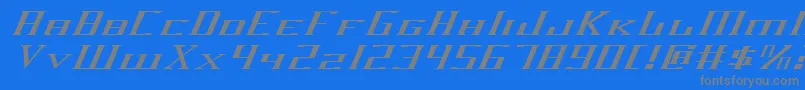 Darkwv2ei Font – Gray Fonts on Blue Background