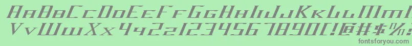Darkwv2ei Font – Gray Fonts on Green Background
