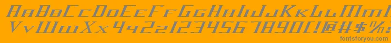 Darkwv2ei Font – Gray Fonts on Orange Background