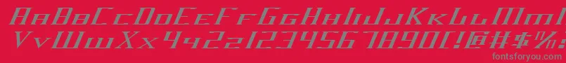 Darkwv2ei Font – Gray Fonts on Red Background