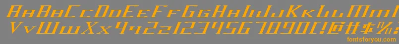 Шрифт Darkwv2ei – оранжевые шрифты на сером фоне