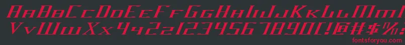 Darkwv2ei Font – Red Fonts on Black Background