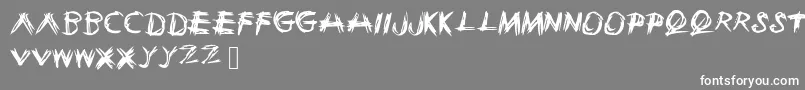 Sketchie Font – White Fonts on Gray Background
