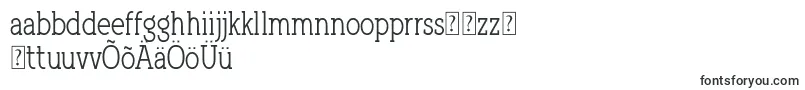 Fonte QlarendonCondensed – fontes estonianas