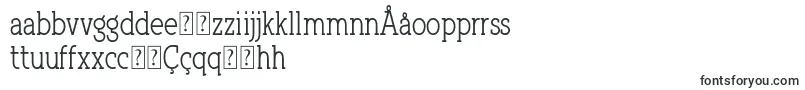 フォントQlarendonCondensed – ウズベク文字