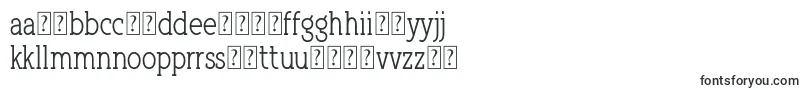 Fonte QlarendonCondensed – fontes lituanas