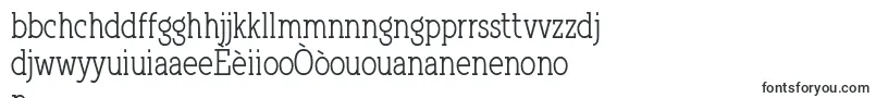 Czcionka QlarendonCondensed – kreolskie czcionki