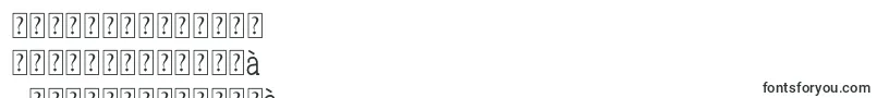 フォントQlarendonCondensed – シンハラ文字