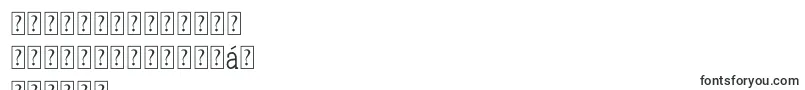 Шрифт QlarendonCondensed – бирманские шрифты