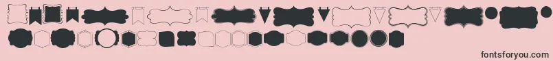 Kgflavorandframesfour Font – Black Fonts on Pink Background