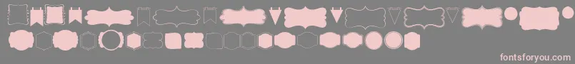 Kgflavorandframesfour Font – Pink Fonts on Gray Background