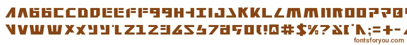 フォントFalconhead – 白い背景に茶色のフォント