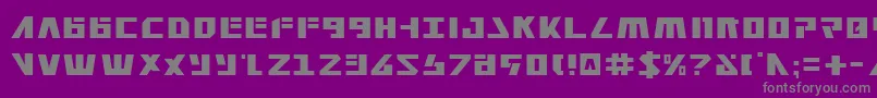 フォントFalconhead – 紫の背景に灰色の文字