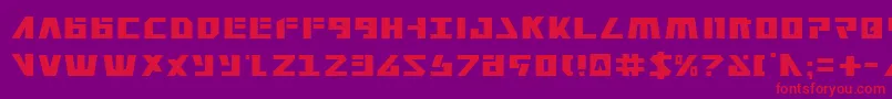 Falconhead Font – Red Fonts on Purple Background