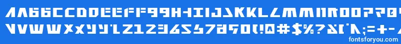 Шрифт Falconhead – белые шрифты на синем фоне