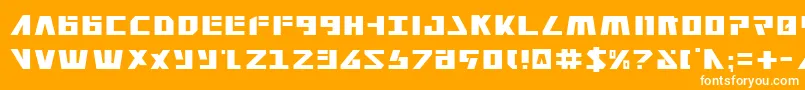 フォントFalconhead – オレンジの背景に白い文字