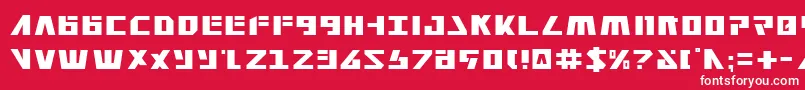 フォントFalconhead – 赤い背景に白い文字