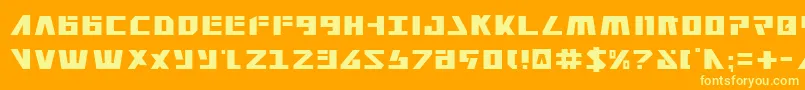 Czcionka Falconhead – żółte czcionki na pomarańczowym tle