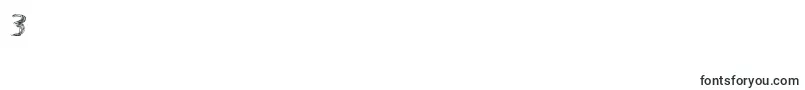 TheSpaz-Schriftart – Schriften für die Ziffer 3