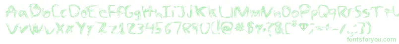 フォントTheSpaz – 緑のフォント