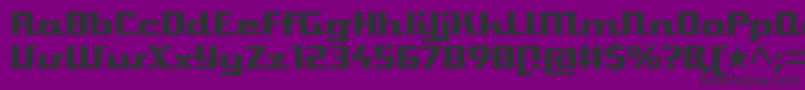 Staromat Font – Black Fonts on Purple Background