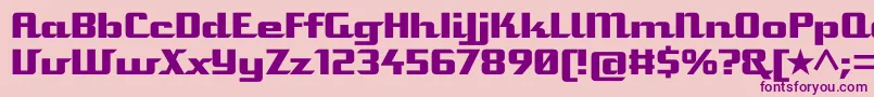 Staromat Font – Purple Fonts on Pink Background