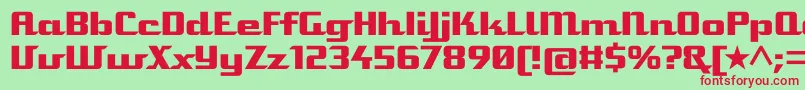 Staromat Font – Red Fonts on Green Background