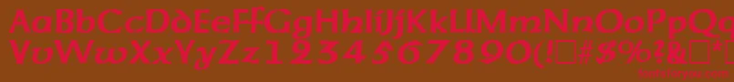 AmericanuncialBold Font – Red Fonts on Brown Background