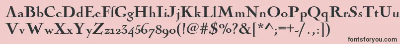 Nicolascoctbla Font – Black Fonts on Pink Background