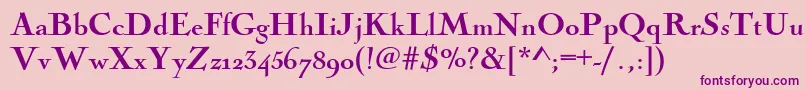 Nicolascoctbla Font – Purple Fonts on Pink Background