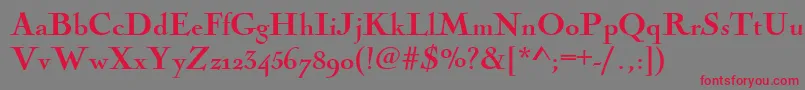 Nicolascoctbla Font – Red Fonts on Gray Background