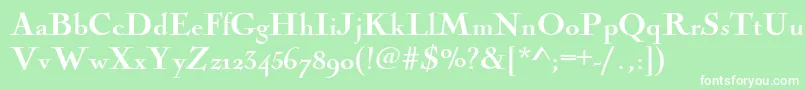 Nicolascoctbla Font – White Fonts on Green Background
