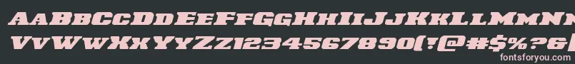 Laredotrailexpandital Font – Pink Fonts on Black Background