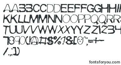 Meiry font – destroyed Fonts