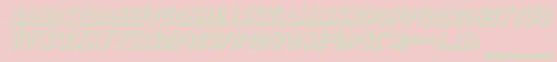 Terrorbabble3Dital Font – Green Fonts on Pink Background