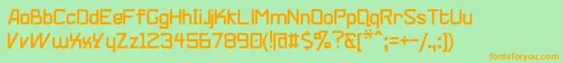 Lisätietoja VZelRegular-fontista VZelRegular-fontti – oranssit fontit vihreällä taustalla